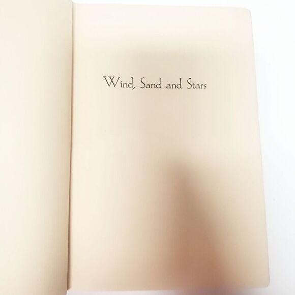 VTG Book Wind, Sand and Stars by Antoine De Saint-Exupery 1936 Hardcover  306 pg - Picture 8 of 13